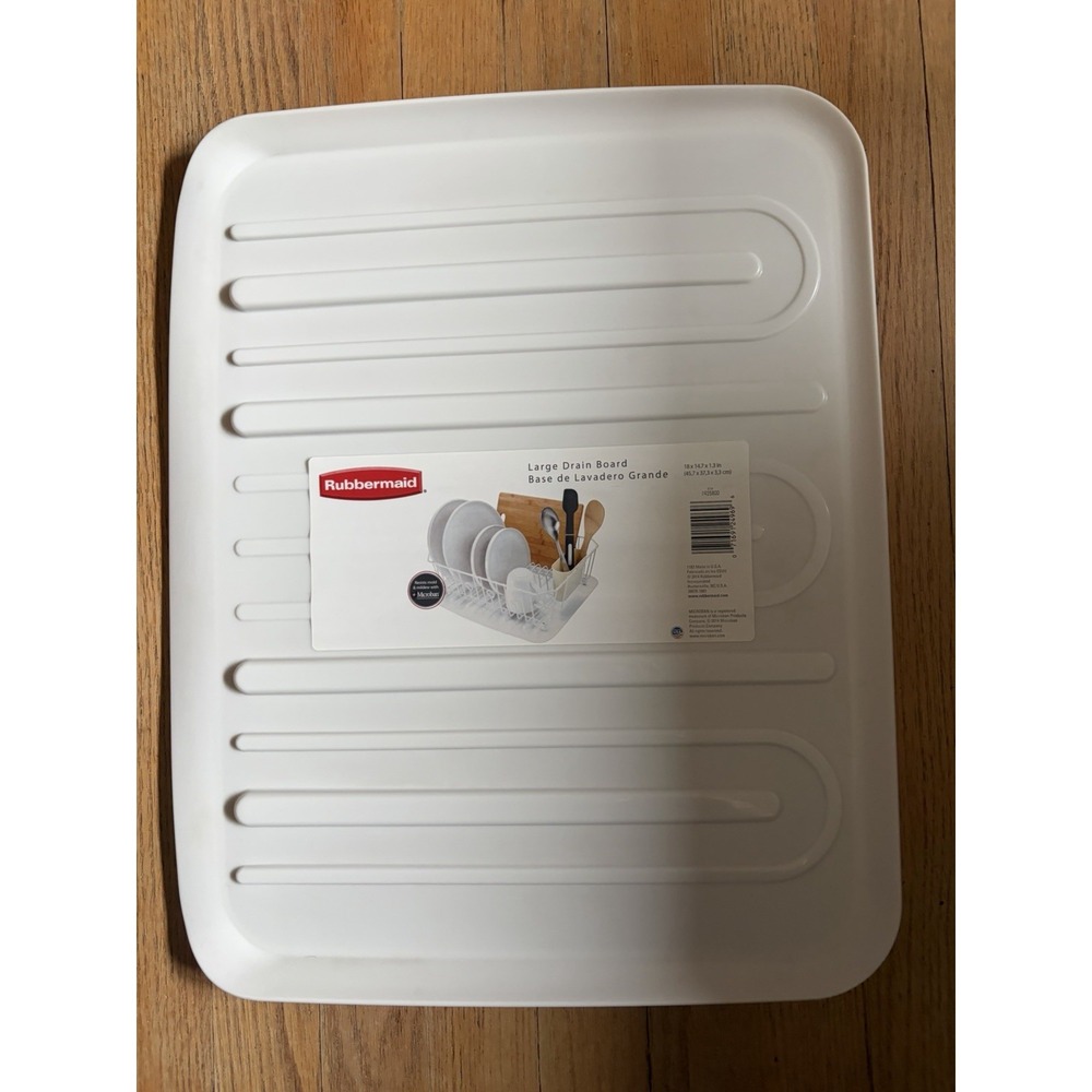RUBBERMAID Large Drain Board White 18x14.7x1.3" MICROBAN New 1182
